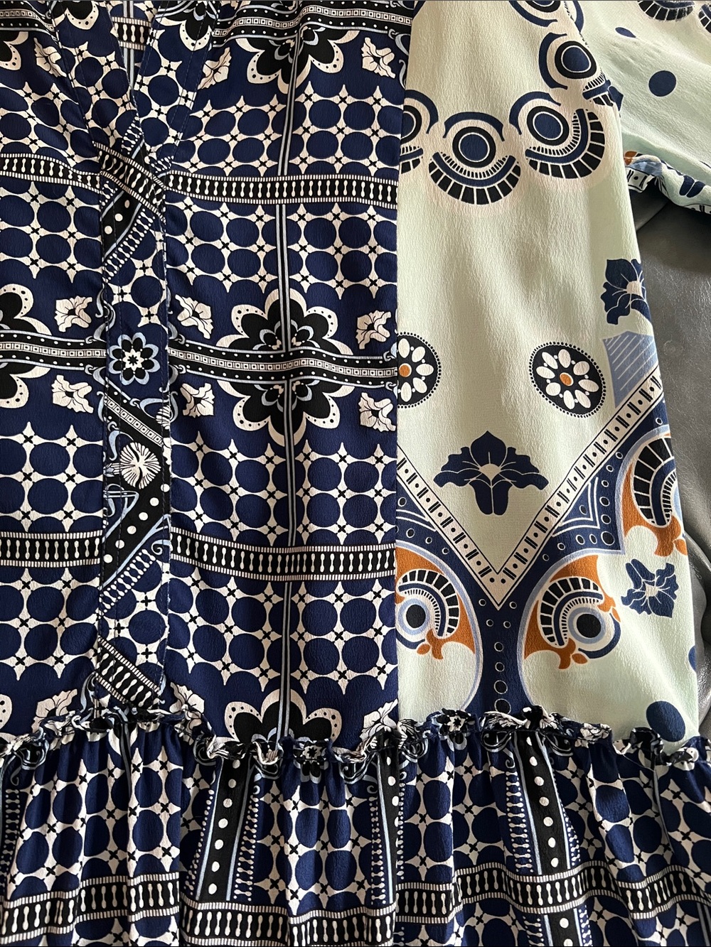 Sandro Silk Navy Long-Sleeve Mini-Dress - Picture 7 of 9